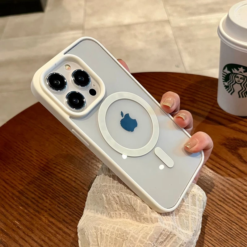 Transparent White Case